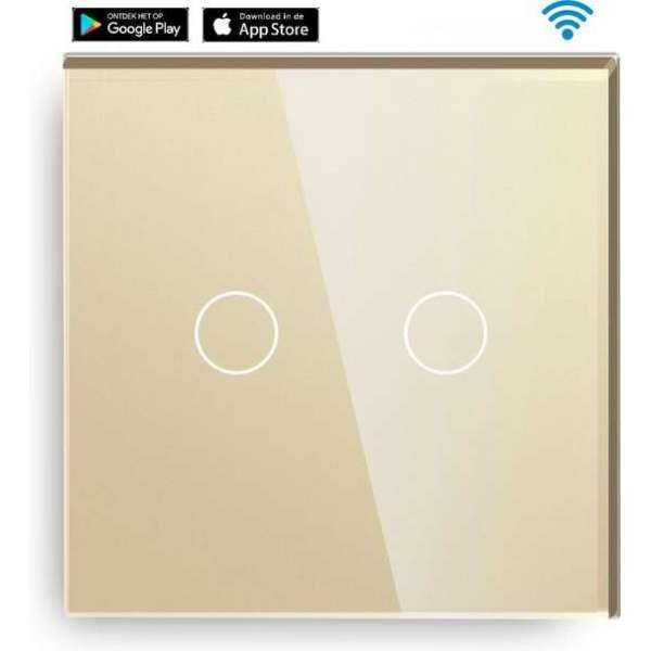 SmartinHuis - Slimme serieschakelaar - Wifi - Goud SmartinHuis - Slimme serieschakelaar - Wifi - Goud