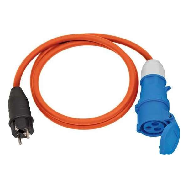 Brennenstuhl Verloopkabel Schuko stekker naar CEE-koppeling 1,5 m 3x2,5 mm² Brennenstuhl Verloopkabel Schuko stekker naar CEE-koppeling 1,5 m 3x2,5 mm²