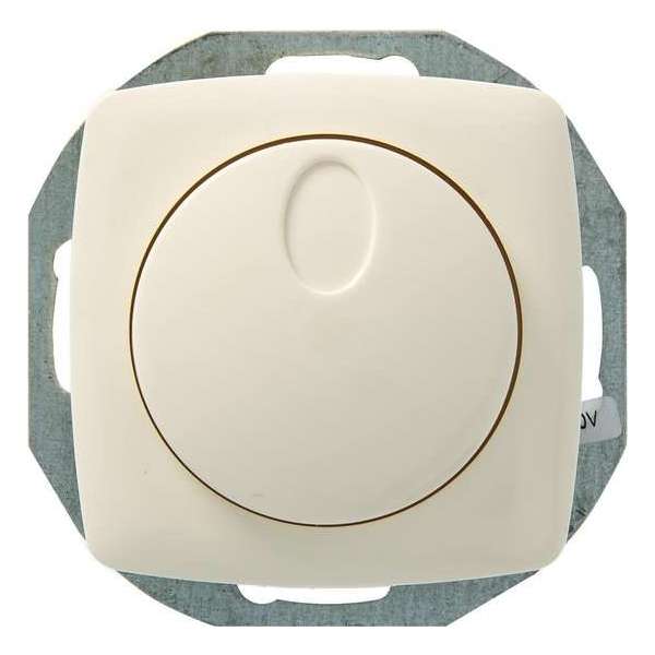 PLIEGER dimmer | serie Aurora | 230V halogeen- en gloeilampen | 20 - 400 watt | druk aan/uit | creme PLIEGER dimmer | serie Aurora | 230V halogeen- en gloeilampen | 20 - 400 watt | druk aan/uit | creme
