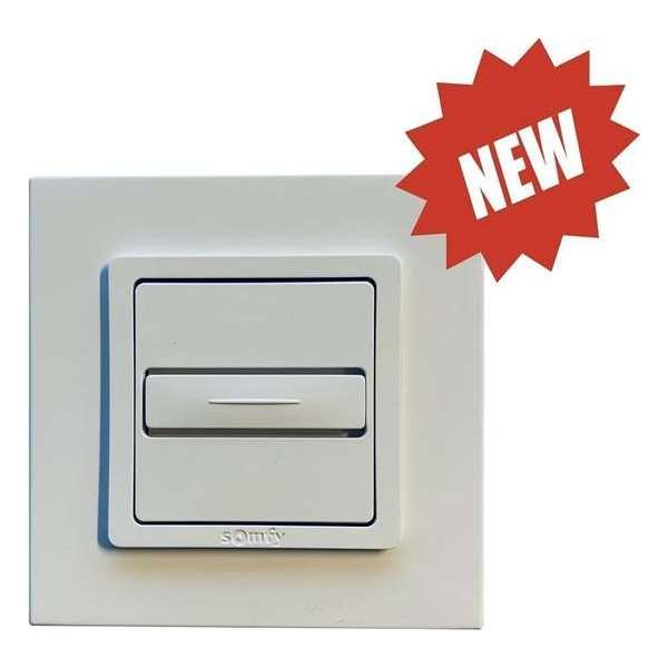 Somfy Inbouw drukknop Inis Uno met vast nulpunt Somfy Inbouw drukknop Inis Uno met vast nulpunt