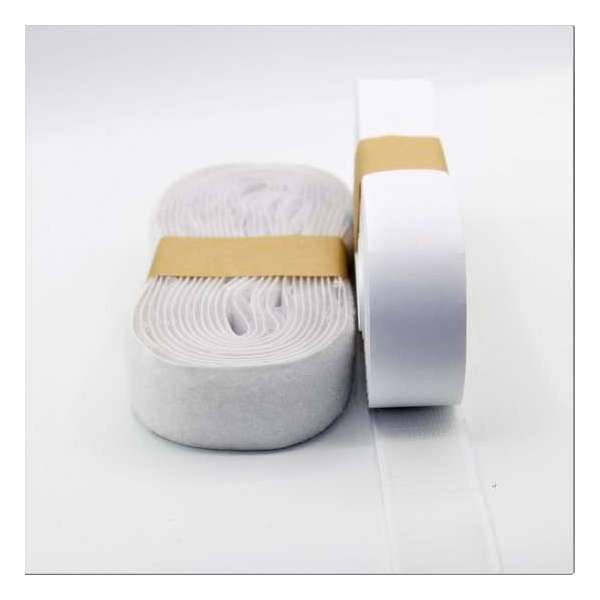 5 METER Zelfklevend Klittenband – Witte Velcro - 2 x 5 m – 3 cm breed 5 METER Zelfklevend Klittenband – Witte Velcro - 2 x 5 m – 3 cm breed