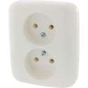 Busch-Jaeger Reflex Inbouw Stopcontact - 2-voudig - Polarwit