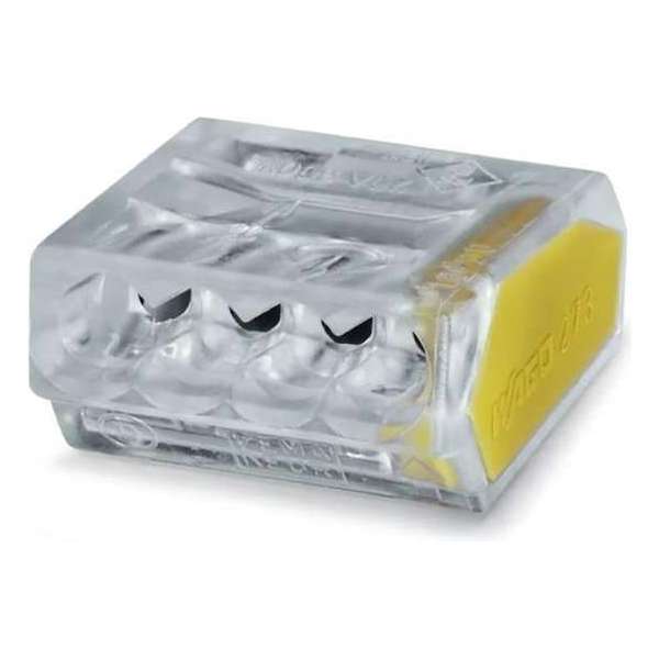 WAGO lasklem 273-244 | transparant | 4-voudig | 1.0 - 2.5 mm² | 100 stuks WAGO lasklem 273-244 | transparant | 4-voudig | 1.0 - 2.5 mm² | 100 stuks
