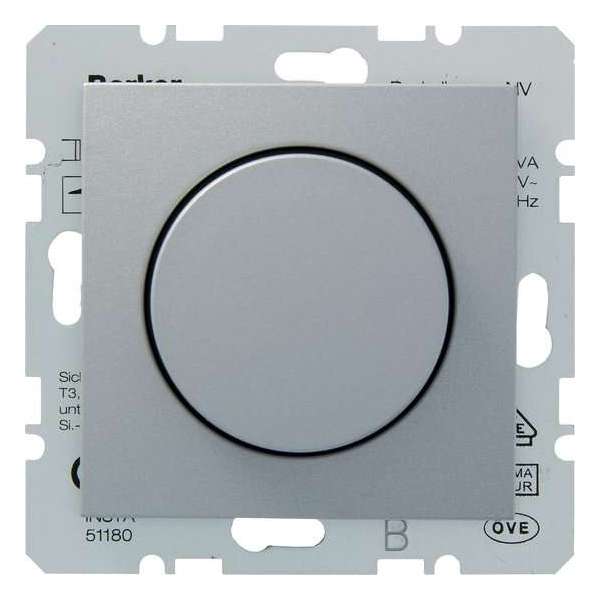 Berker dimmer tbv 12V spoelentrafo aluminium B.1/B.3/B.7 Berker dimmer tbv 12V spoelentrafo aluminium B.1/B.3/B.7