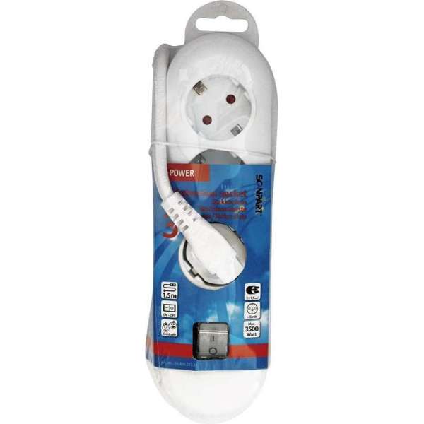 Scanpart Tafelcontactdoos 3-v Randaarde Schakelaar Ak En 1.5m(3x1,5mm) Scanpart Tafelcontactdoos 3-v Randaarde Schakelaar Ak En 1.5m(3x1,5mm)