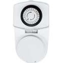 Tijdschakelaar - Aigi Tribuci - Analoge Schakelklok - Spatwaterdicht IP44 - 3680W -  Wit