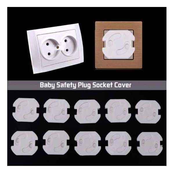 Stopcontact Beveiliging - Beschermer - Zelfklevend - Kinderslot - Baby - 10 stuks - Set - Wit Stopcontact Beveiliging - Beschermer - Zelfklevend - Kinderslot - Baby - 10 stuks - Set - Wit