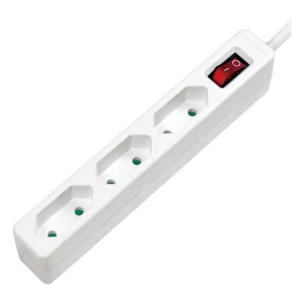 LogiLink LPS230 Stekkerdoos met schakelaar 3-voudig Wit Vormige stekker 1 stuk(s) LogiLink LPS230 Stekkerdoos met schakelaar 3-voudig Wit Vormige stekker 1 stuk(s)