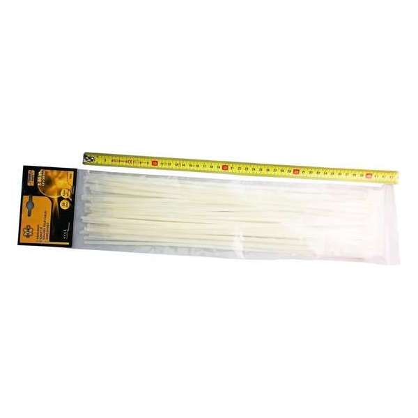 ELRO 50 stuks grote tie-wraps, kabelbandjes, trekbandjes. Groot 4,8 x 385 mm | ZEER STERK ELRO 50 stuks grote tie-wraps, kabelbandjes, trekbandjes. Groot 4,8 x 385 mm | ZEER STERK