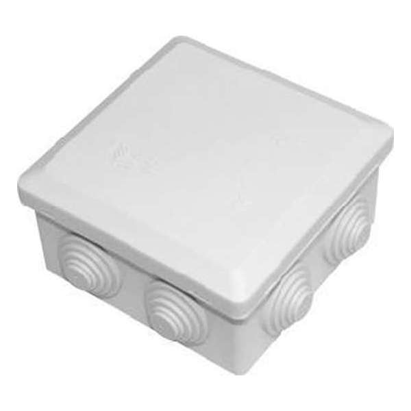 Verbindingsdoos - 7 ingangen - spatwaterdicht - 8 x 8 cm Verbindingsdoos - 7 ingangen - spatwaterdicht - 8 x 8 cm