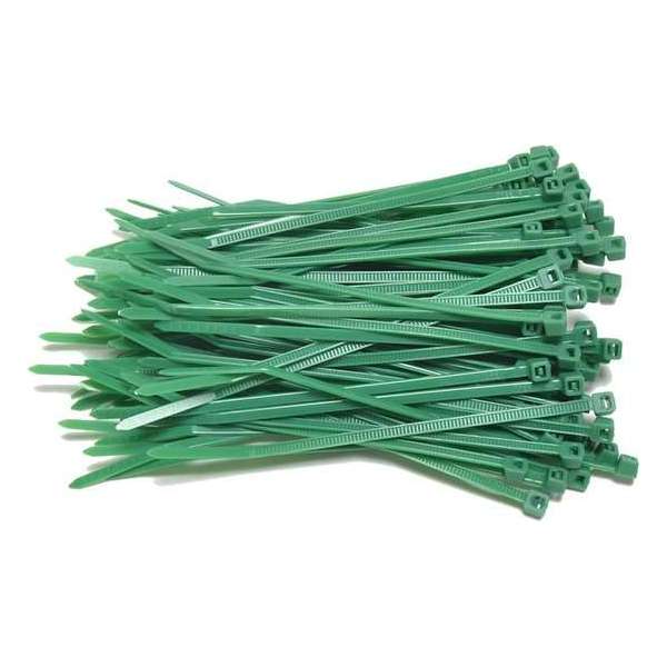 Kabelbinders 2,5 x 100 mm - groen - zak 100 stuks - Tiewraps - Binders Kabelbinders 2,5 x 100 mm - groen - zak 100 stuks - Tiewraps - Binders