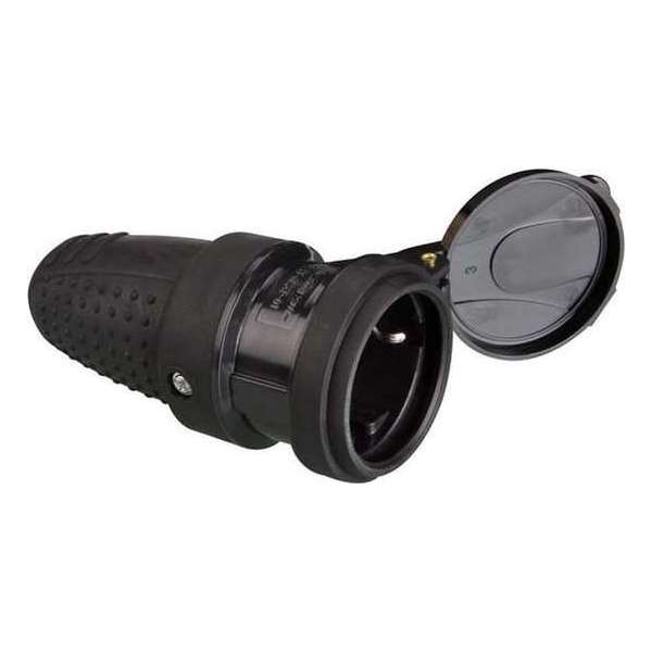 Contrastekker rubber waterdicht - 230V Contrastekker rubber waterdicht - 230V