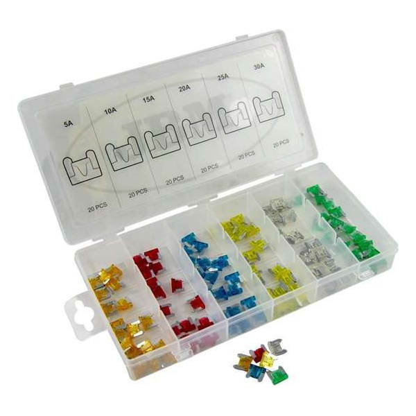 JBM Tools | Set van MINI-ZEKERINGEN (120 Stuks) JBM Tools | Set van MINI-ZEKERINGEN (120 Stuks)