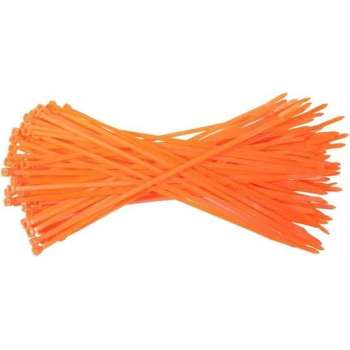 Kabelbinders 4,8 x 300 mm. oranje  -  zak 100 stuks