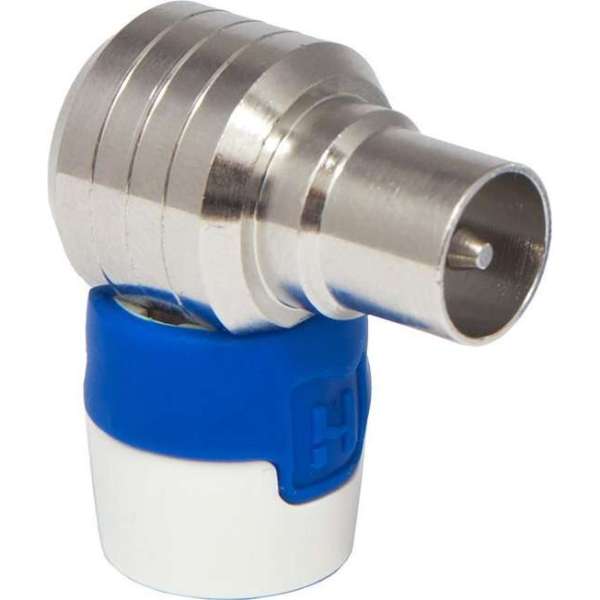 Angled male IEC connector Angled male IEC connector