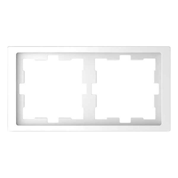 Afdekraam D-Life 2V - Kunststof Lotuswit - Systeem Design - Schneider Electric - MTN4020-6535 Afdekraam D-Life 2V - Kunststof Lotuswit - Systeem Design - Schneider Electric - MTN4020-6535
