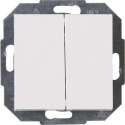 KOPP serie ATHENIS, dubbele wipschakelaar serie, inbouw | wit
