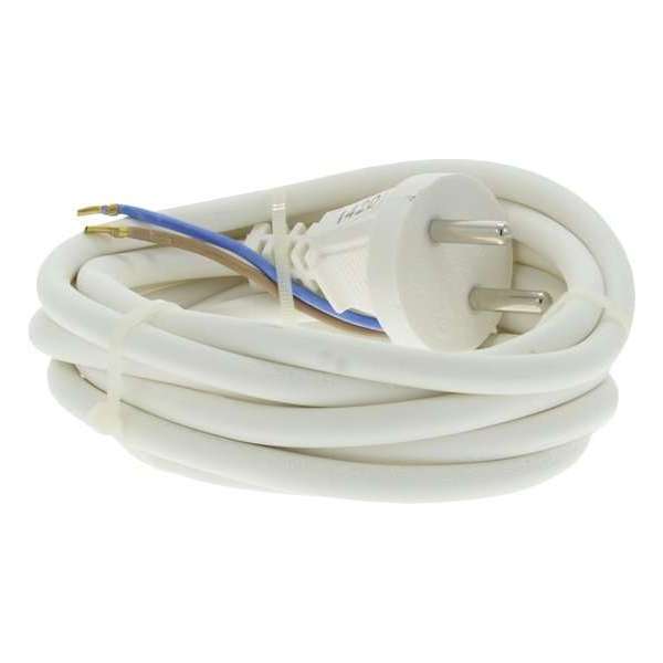 TQ4U aansluitsnoer - 2.5 meter - 2 x 1mm² - zonder randaarde - wit TQ4U aansluitsnoer - 2.5 meter - 2 x 1mm² - zonder randaarde - wit
