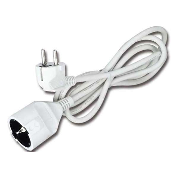 Verlengsnoer - Aigi Gamon - 3680W - 1 Stopcontact - 2 Meter - Wit | Nederland Verlengsnoer - Aigi Gamon - 3680W - 1 Stopcontact - 2 Meter - Wit | Nederland