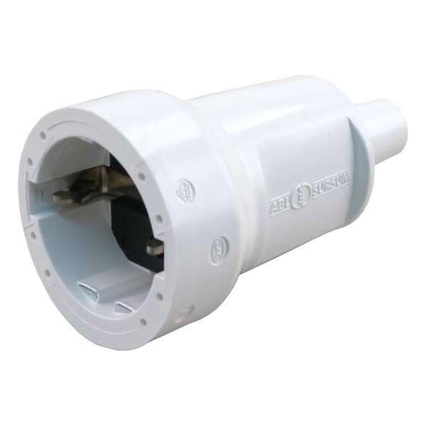 Q-Link contrastekker – randaarde – 10 – 16A – wit Q-Link contrastekker – randaarde – 10 – 16A – wit