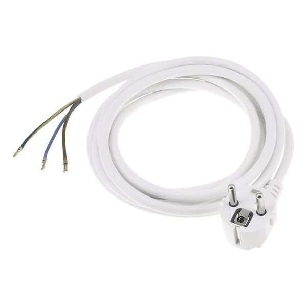 Exin Aansluitsnoer 2.5m Randaarde 3X1Mm - Wit Exin Aansluitsnoer 2.5m Randaarde 3X1Mm - Wit