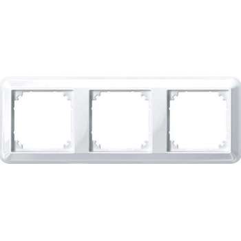 Afdekraam Atelier-M 3V - Kunststof Polarwit - Systeem M - Schneider Electric - 388319