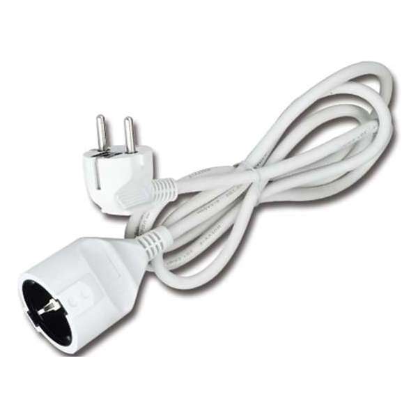 Verlengsnoer - Aigi Gamon - 3680W - 1 Stopcontact - 5 Meter - Wit | Nederland Verlengsnoer - Aigi Gamon - 3680W - 1 Stopcontact - 5 Meter - Wit | Nederland