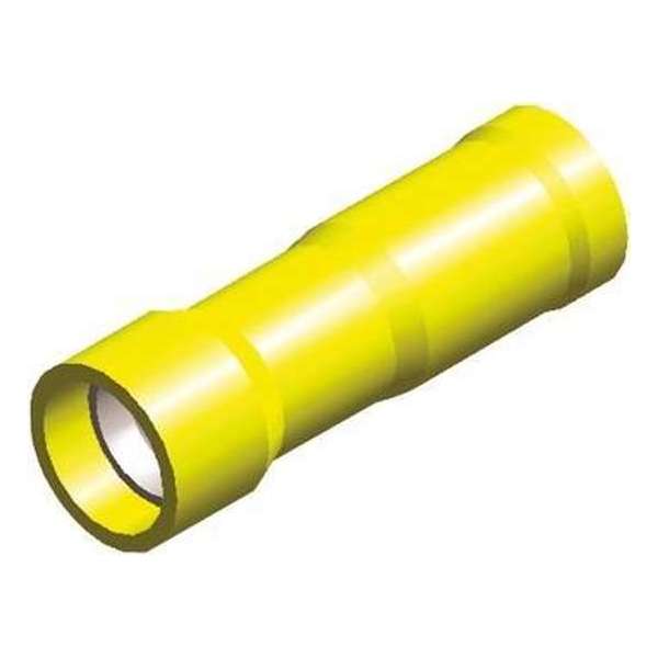 Half-geïsoleerde kabelschoen vrouw - 5 mm - geel - 10 stuks Half-geïsoleerde kabelschoen vrouw - 5 mm - geel - 10 stuks