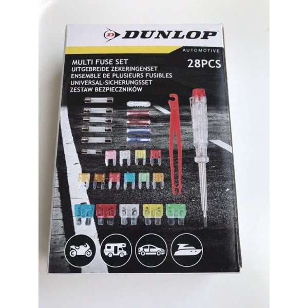 Dunlop Uitgebreide zekeringenset Automotive | Auto Zekeringen | Car Fuse Set | Zekering Auto | 28 Delig Dunlop Uitgebreide zekeringenset Automotive | Auto Zekeringen | Car Fuse Set | Zekering Auto | 28 Delig