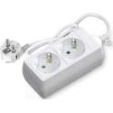 Verlengsnoer - Igan Synci - 3680W - 2 Stopcontacten - 1.5 Meter - Wit | Nederland