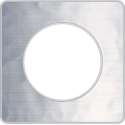 Afdekraam Odace Touch 1V - Gehamerd Aluminium - Schneider Electric - S520802K