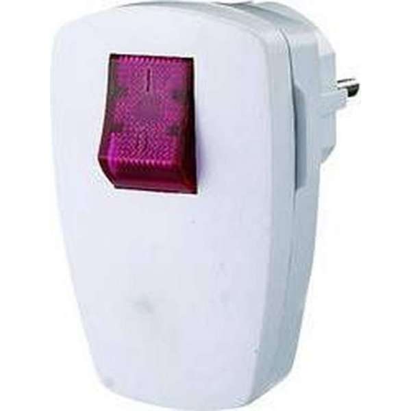 GAO EMP100SWL Haakse stekker met randaarde Kunststof Met schakelaar 230 V Wit IP20 GAO EMP100SWL Haakse stekker met randaarde Kunststof Met schakelaar 230 V Wit IP20