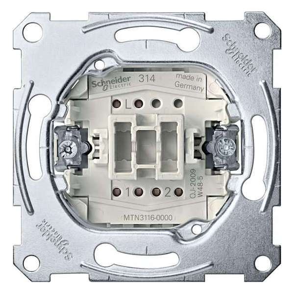 Sokkel - Wisselschakelaar - Merten - Schneider Electric - MTN3116-0000 Sokkel - Wisselschakelaar - Merten - Schneider Electric - MTN3116-0000