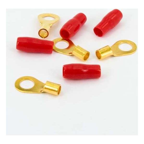Ssdn Ringkabelschoentjes 10 Mm² 4 Stuks Rood Ssdn Ringkabelschoentjes 10 Mm² 4 Stuks Rood