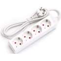 Verlengsnoer - Igna Wayne - 3680W - 4 Stopcontacten - 1.5 Meter - Wit | Nederland