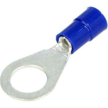 Ring Kabelschoen -  Per 10 stuks - blauw - Insteekbreedte 1.5 tot 2.5 mm Insteekdikte 0.8 mm