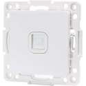 UTP RJ45 Stopcontact - Wandcontactdoos - Aigi Jura - Inbouw - Vierkant - Kunststof - 1-voudig UTP CAT6 - Wit - BSE