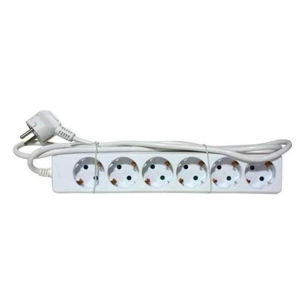 Elektrofix 6-voudige tafeldoos wit - 1,4 meter Elektrofix 6-voudige tafeldoos wit - 1,4 meter