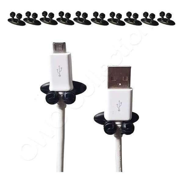 Kabel houder / kabel clip / Kabel binder / kabel houder / kabel klem / kabelklemmen - zelfklevend zwart 10 stuks Kabel houder / kabel clip / Kabel binder / kabel houder / kabel klem / kabelklemmen - zelfklevend zwart 10 stuks