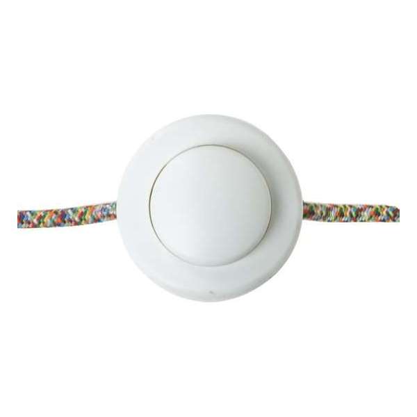 Witte voetschakelaar rond 66mm Witte voetschakelaar rond 66mm