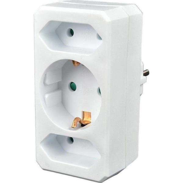 Driewegstekker 1x16A/2x2,5A Driewegstekker 1x16A/2x2,5A