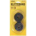 Stolz | Zelfklevend klittenband | 1 meter lang | 2,5 cm breed | Zwart