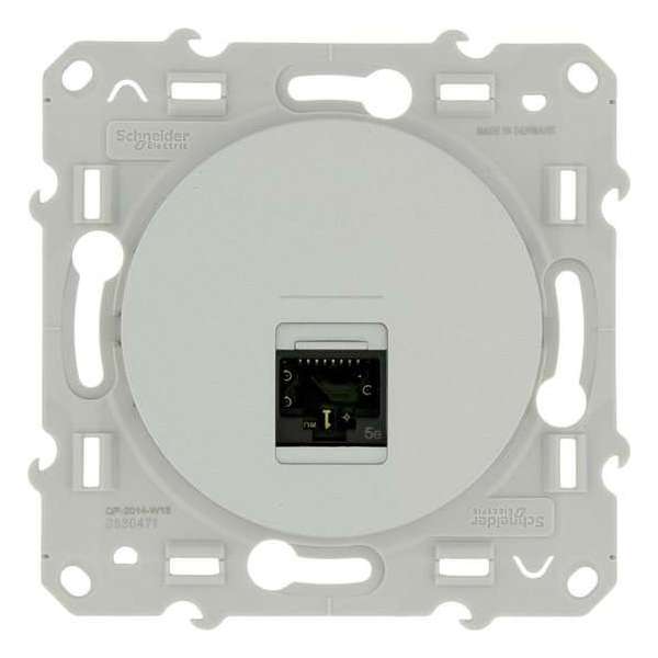 Schneider Electric Odace UTP stopcontact CAT5 Aluminium Schneider Electric Odace UTP stopcontact CAT5 Aluminium