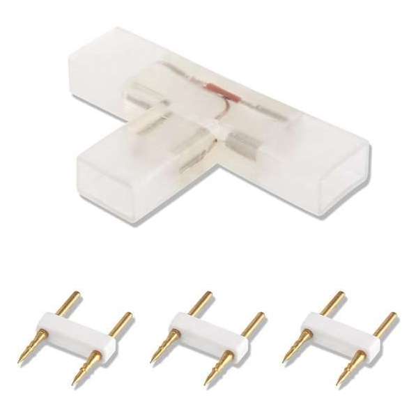 LED lichtslang twee pins connector T-connector LED lichtslang twee pins connector T-connector