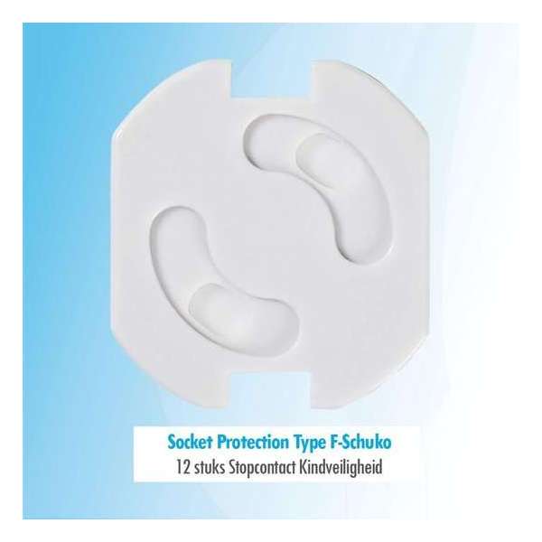 Budget 12X Stopcontact kinderbevelinging Type-F Schuko veiligheid Budget 12X Stopcontact kinderbevelinging Type-F Schuko veiligheid
