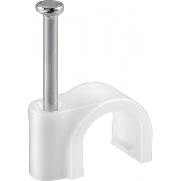 Goobay Kabelklemmen met spijker voor kabels tot 16mm - 100 stuks / wit Goobay Kabelklemmen met spijker voor kabels tot 16mm - 100 stuks / wit