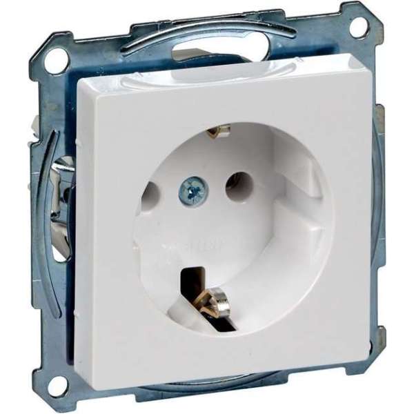 Merten System M Wandcontactdoos - Inbouw - Met randaarde - Wit Merten System M Wandcontactdoos - Inbouw - Met randaarde - Wit