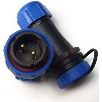 Male + Female - waterdichte kabelverbinder - 2 aderig - IP68