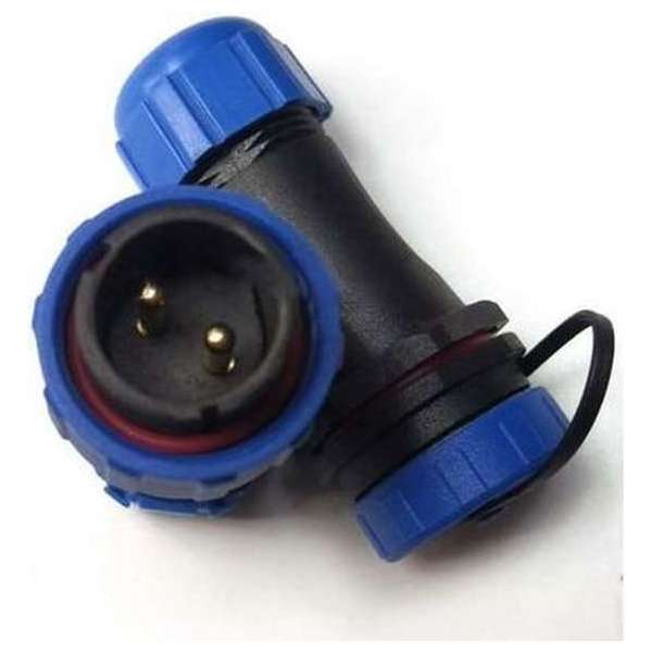 Male + Female - waterdichte kabelverbinder - 2 aderig - IP68 Male + Female - waterdichte kabelverbinder - 2 aderig - IP68