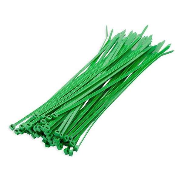 200x stuks kabelbinder / kabelbinders nylon groen 10 x 0,25 cm - bundelbanden - tiewraps / tie ribs / tie rips 200x stuks kabelbinder / kabelbinders nylon groen 10 x 0,25 cm - bundelbanden - tiewraps / tie ribs / tie rips